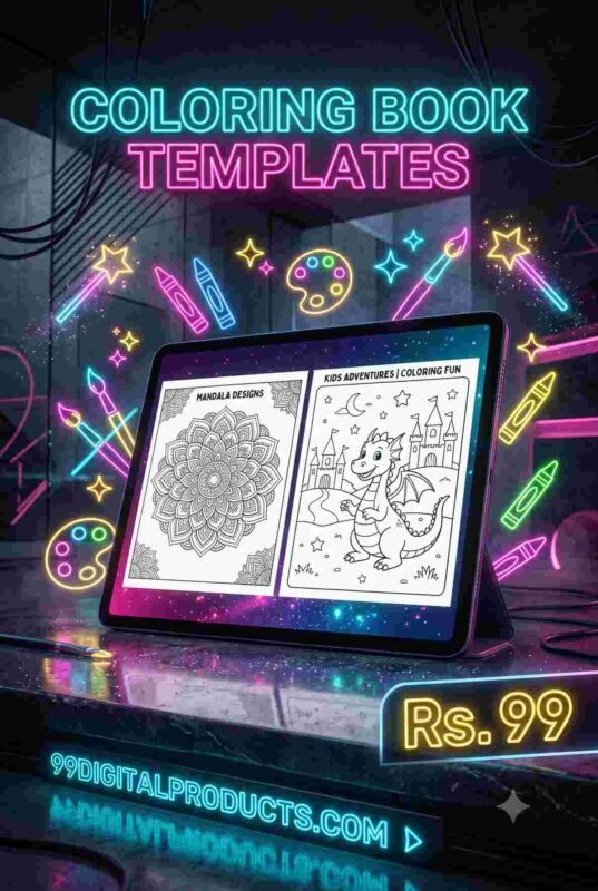 1,000+ Canva Coloring Book Templates Mega Bundle