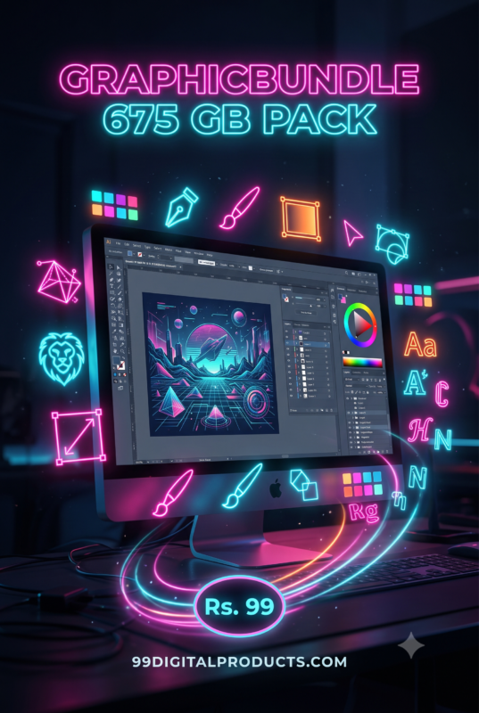 675 GB Ultimate Graphic Design Assets Mega Bundle