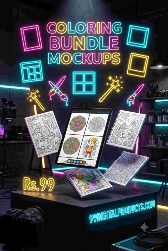 COLORING BUNDLE MOCKUPS