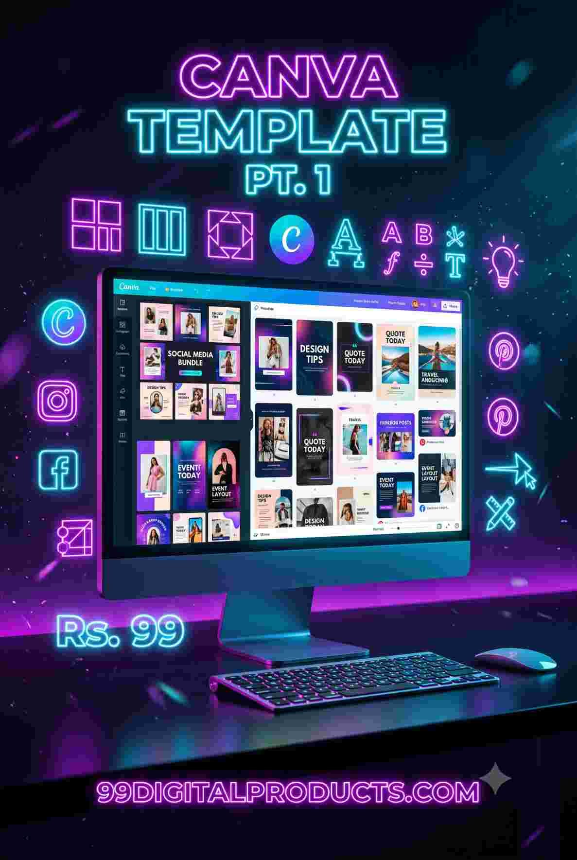 Ultimate Canva Templates Bundle (Part 1) Ultimate Canva Templates Bundle (Part 1)